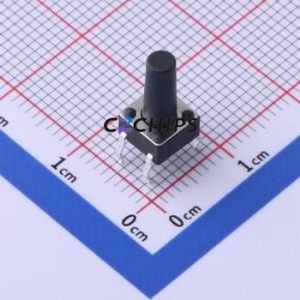 TS-1095PD-A15B3-D2 Tactile Switch Through hole-4P,6x6mm Switch Single Pole Single Throw Round Button 2.5N Through Hole - Product Image 1