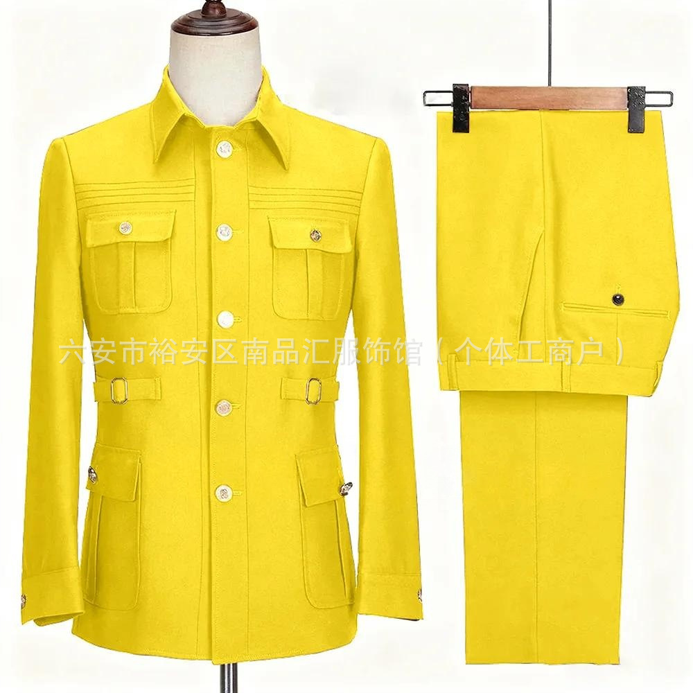 Yellow suit pants
