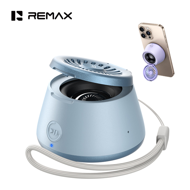 Remax Mini Magnetic Bluetooth Speaker TWS 6H Playtime Ultra-Light Wireless Speaker with Phone Holder for Home/Office/Travel