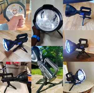 Đèn pin chiến thuật cầm tay đa chức năng, đèn LED ABS sạc USB, siêu sáng, công suất cao, nhỏ gọn - Product Image 5