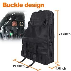 2007 ~ 2019 Wrangler JK Rubicon 4 portes voiture Cargo sac avec barre de rangement Nylon Cage organisateurs trousses à outils organisateur - Product Image 2