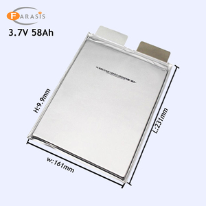 เซลล์แบตเตอรี่ลิเธียมโพลิเมอร์ Farasis NMC ความหนาแน่นพลังงานสูง 3.7V 58Ah เซลล์แบตเตอรี่ลิเธียมไอออน NMC 3.6V P58 - Product Image 1