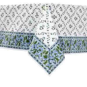 Classic Luxury Floral Printed Handmade Cotton <b>Tablecloth</b> <b>Square</b> Washable Eco-Friendly Home Decor Beautiful Design - Product Image 1