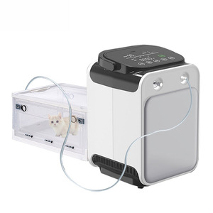 Medische Apparatuur: 1-9l Verstelbare Digitale Display Mini Draagbare Huishoudelijke Zuurstofconcentrator, Geschikt Voor Dierenklinieken