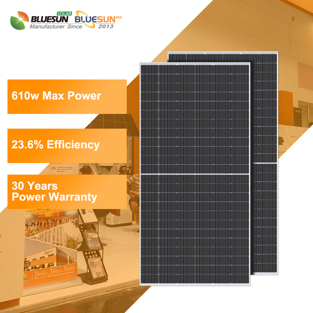 USA Stock TOPCon Pv Module Solar Panel Solar Photovoltaic Panels 600w 610w 620w 630w Bifacial N-Type Solar Panels