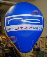 Ballon publicitaire gonflable à l'hélium de taille personnalisée 2m 2,5m pour la promotion et la décoration d'événements en plein air