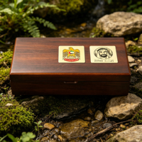 Boîte cadeau en bois de luxe pour chocolats et dattes, personnalisable avec logo, emballage cadeau en bois pour Ramadan et Eid