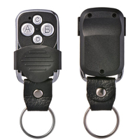 Télécommande universelle 315 MHz 433 MHz à code clonable pour porte de garage et portail automatique, avec porte-clés en cuir