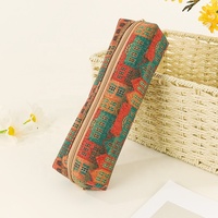 WS66 polyvalent multi-fonctionnel maquillage stylo stockage à la mode élégant sac à fermeture éclair Design Floral Multi mignon école étui à crayons