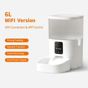 Comedero Automático para Mascotas de 6L con Microchip, WiFi, Grabación de Voz, Programable, Dispensador de Comida para Perros y Gatos con Recipiente de Acero Inoxidable - Product Image 5