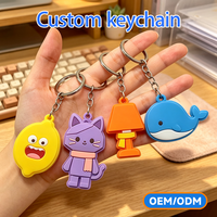 Llavero de PVC de Goma Personalizado Impermeable con Diseño 3D de Mascota Animal Adorable para Regalos Promocionales Empresariales al por Mayor