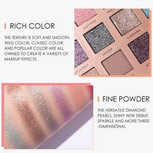 Grosir Vegan & bebas zat warna Eye Shadow berpigmen tinggi Matte palet rias mata berkilau - Product Image 5