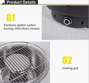 Parrilla Portátil de <span class=keywords><strong>Carbón</strong></span> <span class=keywords><strong>para</strong></span> Exteriores, de Acero Inoxidable Verde con Recubrimiento en Polvo, con <span class=keywords><strong>Bandeja</strong></span> <span class=keywords><strong>para</strong></span> <span class=keywords><strong>Carbón</strong></span>, sin Humo, <span class=keywords><strong>para</strong></span> Viajes - Product Image 5
