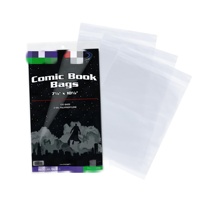 Vente en gros de sacs à bandes dessinées modernes en acrylique lavables pour le rangement, planches à bandes dessinées transparentes personnalisées, impression sérigraphique, origine USA