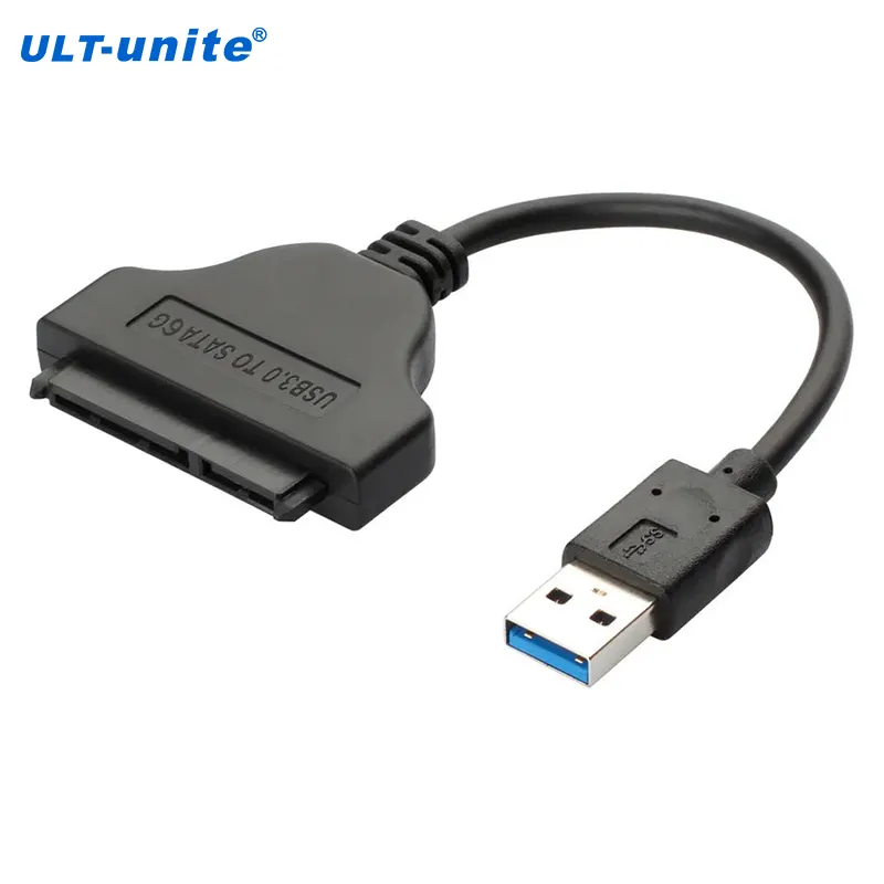 ULT-2.5インチHDDSSDアダプター日付ケーブル用のUSB3.0からSATAへのコンバーターケーブルを統合