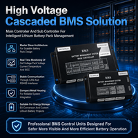 Système de gestion de batterie (BMS) industriel 144S avec CAN RS485 EC-HV-MC1+EC-HV-SC8+écran LCD 4,3 pouces pour packs de batteries au lithium