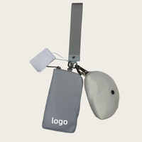 Portefeuille double compartiment pour poignet avec porte-clés, blocage RFID, étanche, en cuir PU, fermeture éclair, doublure polyester, pour usage quotidien