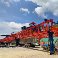 Grue à portique de haute précision de 100 tonnes pour l'installation de poutres en boîte sur les ponts ferroviaires