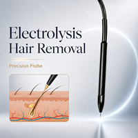 Appareil d'électrolyse pour l'épilation Keylaser avec marteau à glace à aiguille pour le refroidissement de la peau 2 en 1