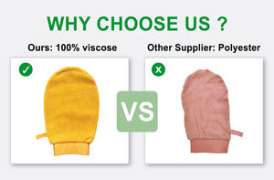 قفاز استحمام مخصص للحمام المغربي من حرير الفيسكوز والرايون، قفاز تقشير وترطيب الجسم من الحرير التركي - Product Image 5