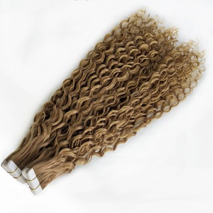 Extensiones de Cabello Humano con Cinta Adhesiva Invisible, Rizadas, Baratas, al Por Mayor, Sin Desprendimiento, Marca <span class=keywords><strong>KBL</strong></span> - Product Image 1