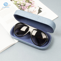 Étuis à lunettes de soleil tendance grand format, boîtes à lunettes en cuir rigide, étuis personnalisés recyclés pour lunettes de soleil