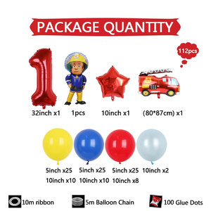 Set <span class=keywords><strong>de</strong></span> 112 Globos <span class=keywords><strong>de</strong></span> Aluminio con Diseño <span class=keywords><strong>de</strong></span> Camión <span class=keywords><strong>de</strong></span> <span class=keywords><strong>Bomberos</strong></span> <span class=keywords><strong>de</strong></span> <span class=keywords><strong>Sam</strong></span>, Números del 1 al 9, Ideal para Fiestas <span class=keywords><strong>de</strong></span> Cumpleaños, Aniversarios, Graduaciones - Product Image 6