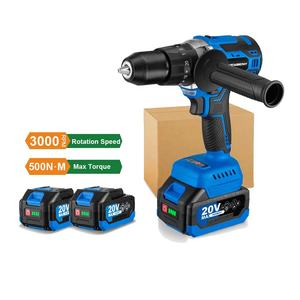 Taladro eléctrico sin escobillas de 13mm 20 + 3 Torque, destornillador eléctrico multifuncional de mano eficiente inalámbrico para batería <span class=keywords><strong>Makita</strong></span> de 18V - Product Image 1