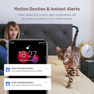 360 độ nhà thông minh an ninh ai <span class=keywords><strong>Webcam</strong></span> IP Camera với tầm nhìn ban đêm <span class=keywords><strong>Wifi</strong></span> ánh sáng bóng đèn Fisheye CCTV không dây thông minh Video Camera - Product Image 3