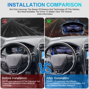 NaviHua 12.3 Inch <b>Car</b> Digital Cluster Instrument <b>for</b> Ford Explorer Auto <b>Speedometer</b> LCD Dashboard Virtual Cockpit New Upgrade - Product Image 4