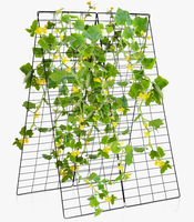 Treillis de jardin en métal robuste pour plantes grimpantes, support pour concombres, haricots, légumes et vignes, idéal pour la cour et le patio