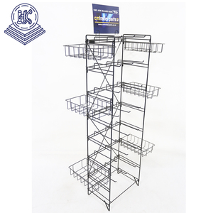 Promotion sol pose fil marchandise puces cintre étagères affichage alimentaire collation croustilles présentoirs en métal <span class=keywords><strong>hl</strong></span> - Product Image 1