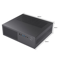 Boîtier d'ordinateur HTPC SKTC A10 Mini Horizontal Vertical MicroATX 24*24 Carte mère petite 1U Alimentation 7.3L en stock