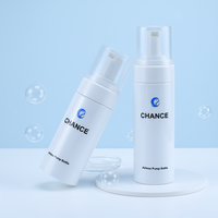 Bouteille en mousse PET vide de 50 ml et 100 ml, ronde, pour savon liquide et crème, avec pompe pulvérisatrice, emballage en plastique pour soins de la peau, bouteille cosmétique