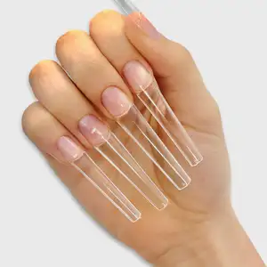 Westink Wholesale Acrylic Nail Tips Press On Nails Curve Coffin Nail Tip
