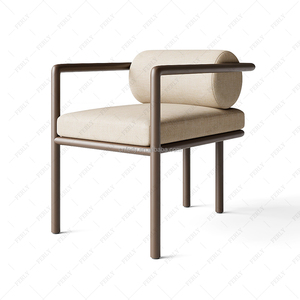 Set da Pranzo Moderno per Esterni FERLY, 8 Posti, <span class=keywords><strong>Tavolo</strong></span> e <span class=keywords><strong>Sedie</strong></span> da <span class=keywords><strong>Giardino</strong></span> con Telaio in Alluminio e Cuscini, Mobili per Tutte le Stagioni per Villa e Hotel - Product Image 3