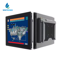 PC industriel à écran tactile sans ventilateur étanche IP65 10"12"15"17"19 " Linux/Win 10 Moniteur industriel embarqué
