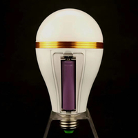 Ampoule LED rechargeable 30 watts, éclairage d'urgence E26/B22/E27 3000K/4000K/6500K/7200K, fonctionne sur batterie au lithium pour le camping