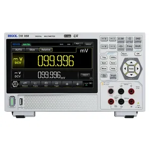 มัลติมิเตอร์ดิจิตอลแบบตั้งโต๊ะ RIGOL DM858/DM858E ความละเอียด 5.5 บิต 125 ค่า/80 ค่า ความแม่นยำ DCV 0.03%/0.06% อิเล็กทรอนิกส์ 500,000 - Product Image 1