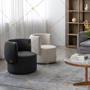 Sofá de tela moderno BILIDO, silla de cordero, sofá giratorio individual de terciopelo, sillón de ocio Simple para sala de estar - Product Image 1