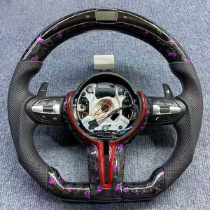 Volante de fibra de carbono forjado personalizado Plug and Play para <span class=keywords><strong>BMW</strong></span> M3 M4 <span class=keywords><strong>M5</strong></span> F80 F82 E90 E91 X5 F15 X6 F16 F10 F30 F32 F36 <span class=keywords><strong>F60</strong></span> - Product Image 4