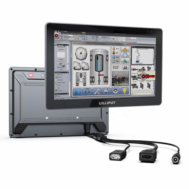 10.1 Inch Outdoor Sunlight Readable VESA Waterproof Touch Screen Industrial LCD Monitor