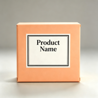 Ensemble de boîtes à savon en carton rigide orange écologiques personnalisables avec gaufrage et laminage mat pour emballage cadeau
