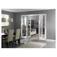 Ace Portes pliantes d'intérieur professionnelles Portes accordéon en bois pliantes Porte coulissante pliante en bois