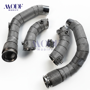 Tuyau d'échappement turbo haute performance avec protection thermique pour BMW F90 M5 S63 4.4T, kit de tuyau d'échappement à barrière thermique avancée - Product Image 4