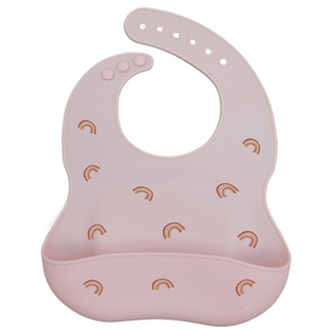 Bavoir bébé en silicone imperméable, léger et doux, pour la dentition et la bave, pour tout-petits et enfants, design 049, logo personnalisé, vente en gros - Product Image 3