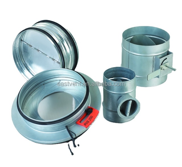 HVAC Industrial Galvanized Steel Air Duct Motorized Volume Control Regulating Damper Anti-Corrosion Easy Install Graphic Design