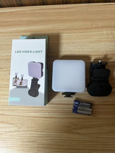 QX-F1 Mini RGB LED Fill Light xách tay Selfie ánh sáng cho máy ảnh điện thoại để phát trực tiếp <span class=keywords><strong>Youtube</strong></span>/tiktok túi nhựa bền - Product Image 5