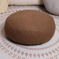 Coussin futon japonais en velours polyester doux pour patio, siège moelleux de méditation, oreiller lombaire respirant