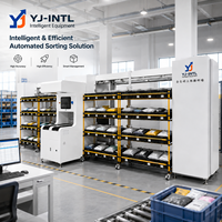 Système de tri automatique de colis avec mur de tri, capacité de 2500 pièces/heure, machine de tri 3D pour la logistique e-commerce YJ-INTL YJ-PW-1